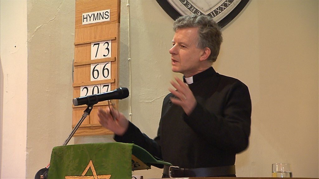 RTENationwide's tweet photo. Now on @rte Church of Ireland life in Co.Waterford where in Dunmore East &amp; Tramore we meet locals who are thrilled to have Former Gov. Minister, Trevor Sargent as their Minister working in their Parish. Watch @RTENationwide with @abcassin on @RTEOne at 7pm. https://t.co/xAlDwccqYr