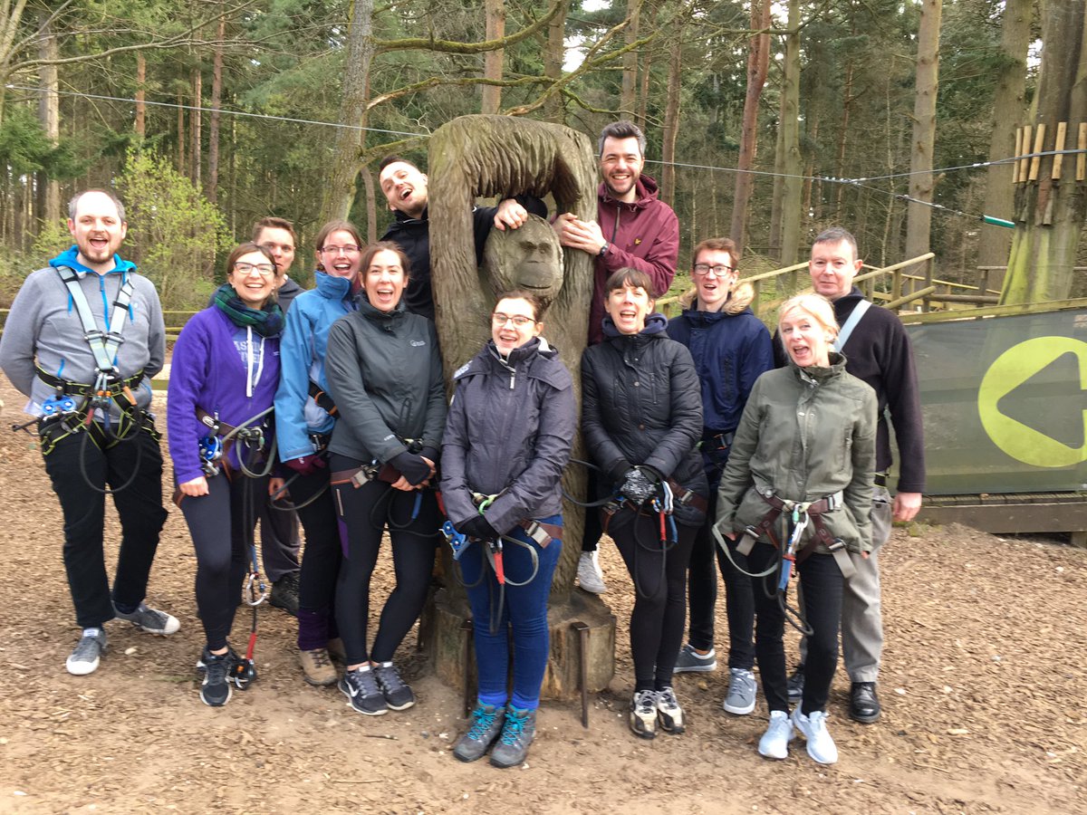 ARichardsonHE's tweet photo. Fab team-building day @GoApeTribe today, swinging from trees &amp; segwaying through the forest. Amazing to see everyone support each other when we needed it. Brilliant bunch of people right here!🤜 #amazingteam #teambuilt #MondayMotivation https://t.co/XjU5ODHo1C