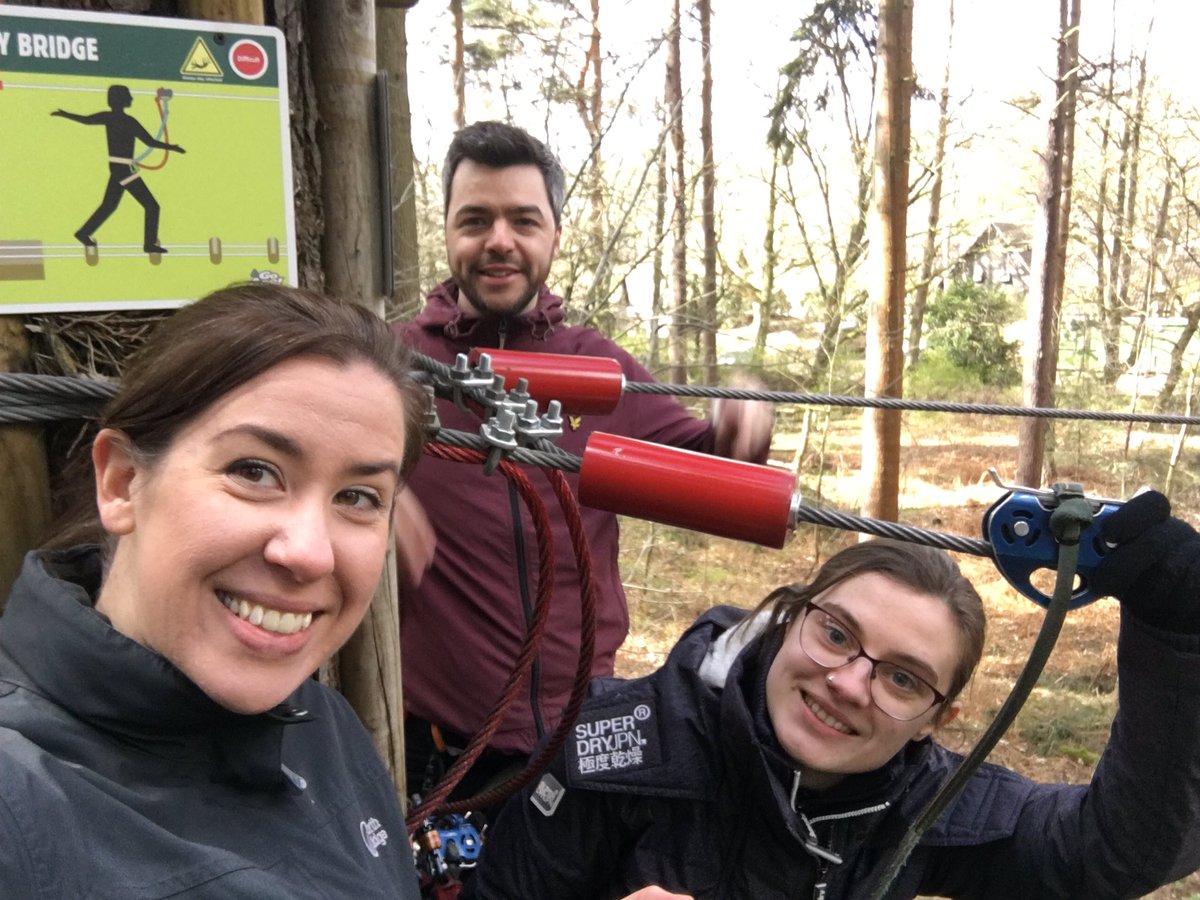ARichardsonHE's tweet photo. Fab team-building day @GoApeTribe today, swinging from trees &amp; segwaying through the forest. Amazing to see everyone support each other when we needed it. Brilliant bunch of people right here!🤜 #amazingteam #teambuilt #MondayMotivation https://t.co/XjU5ODHo1C
