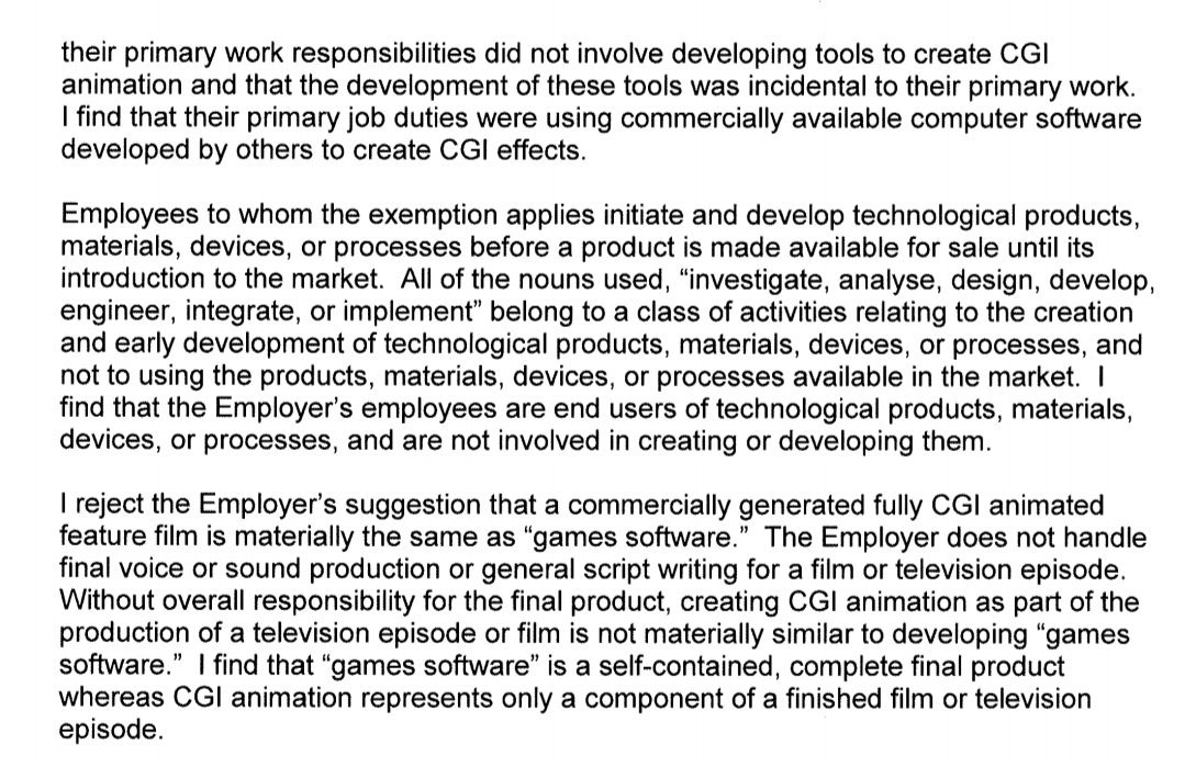 My personal favourite is when the adjudicator gave cinesite the oxford English dictionary definition of "scientific" and "prototype".