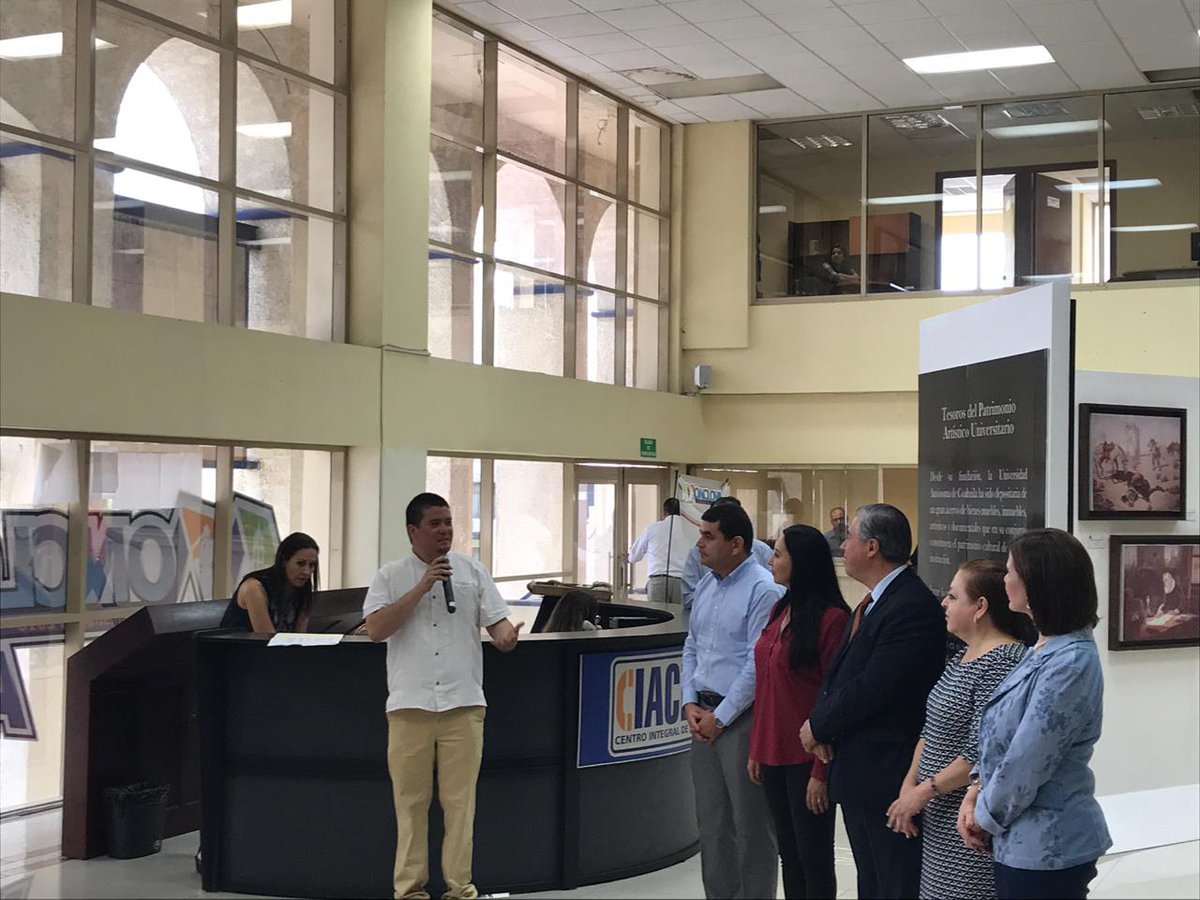dpcuadec's tweet photo. Se llevó a cabo la inauguración de la exposición Tesoros del Patrimonio Cultural Universitario II en la Presidencia Municipal de Monclova. Feria del Arte 2019. @UAdeC @SalvadorHV @Elibarlevi Javier Toledo Coordinador de Unidad Norte @Gabriel78615013 #EnElBienFincamosElSaber https://t.co/6v1eAIztcX