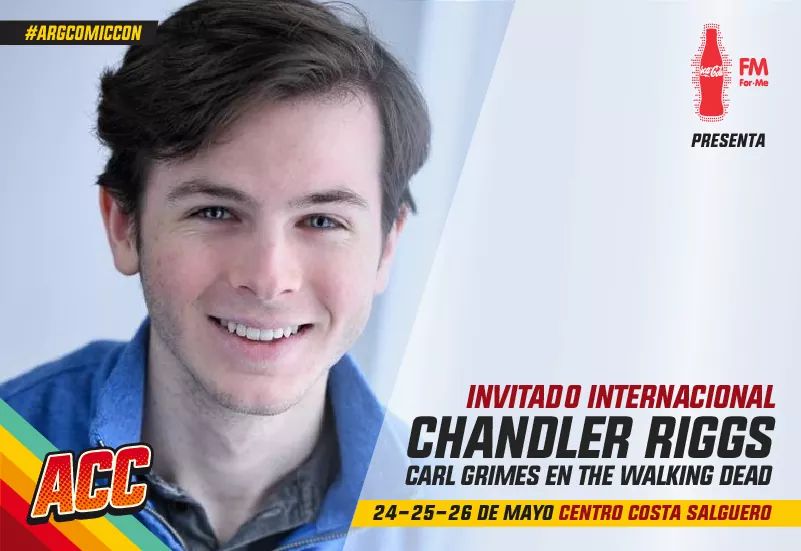 ArgComicCon's tweet photo. ¡Chandler Riggs en ACC Edición 11! El actor, reconocido por interpretar a Carl en #TheWalkingDead, es la 1er celebridad internacional confirmada en la próxima edición de #ArgComicCon que se realizará del 24 al 26 de Mayo en el Centro Costa Salguero +info https://t.co/vhkhAYsPBF https://t.co/K2Jyr34ZLG