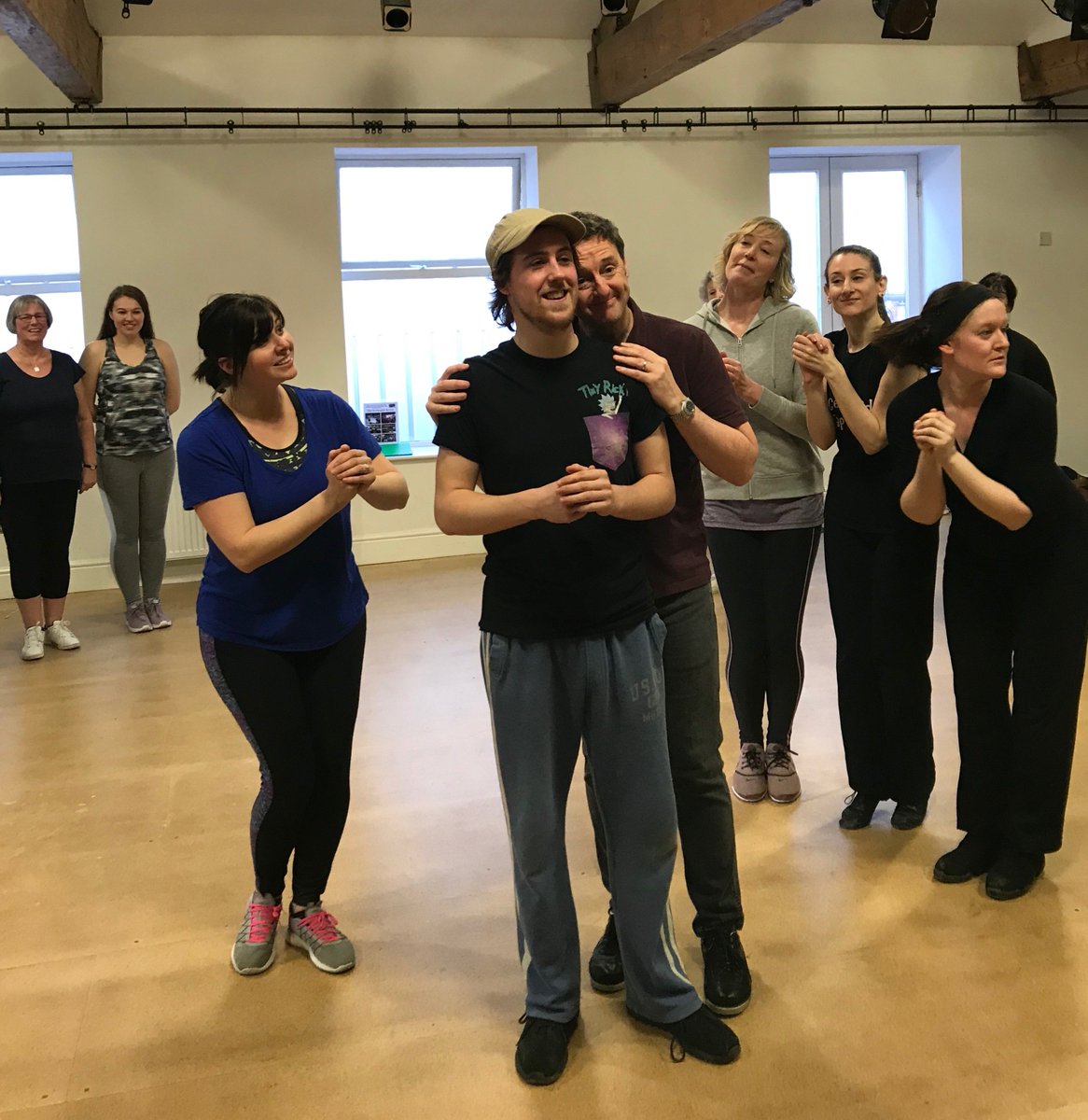 VicTheatre's tweet photo. Rehearsals are well under way for SPAMALOT The Monty Python Musical Spamtacular by @PRODUCTIONSHAOS featuring dancing knights, a lady living in a lake, killer rabbits &amp; fish slapping!
Here's a sneak peek
Wed 10-Sat 13 Apr
Book now on 01422 351158 or visit https://t.co/9dDUd8G0IE https://t.co/zCSsysd9YB