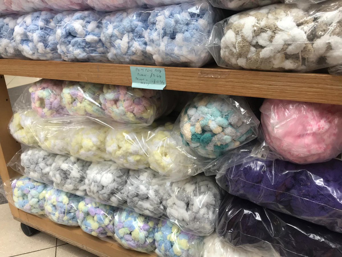 Regent_CentreK's tweet photo. Pom pom wool is flying off the shelf at the Wool Cart. Get #springknitting #theregentcentre @Regent_CentreK https://t.co/gDB1Ontsk2