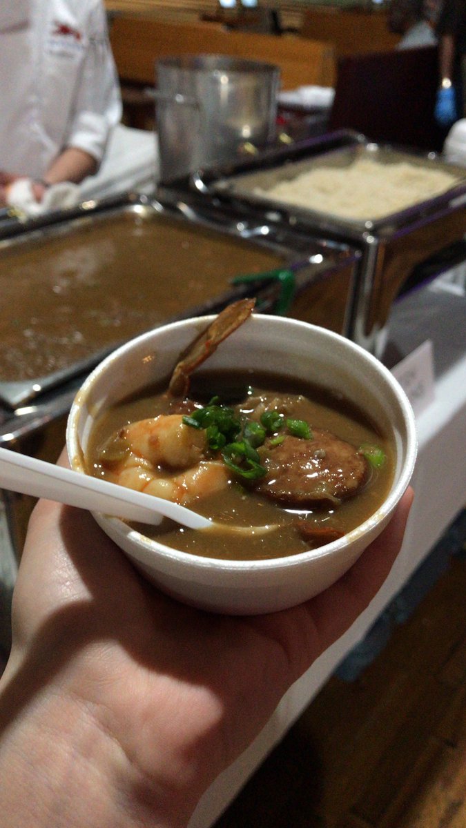 Zatarains's tweet photo. We were proud to be a Platinum Sponsor for Trinity Community Center's 2nd Annual #GumboCookoff yesterday. Teams across NOLA competed for the best gumbo with a goal of raising $50,000 to support our local #ZatsCommunity! ๐ฅ https://t.co/OrfwgCobI8