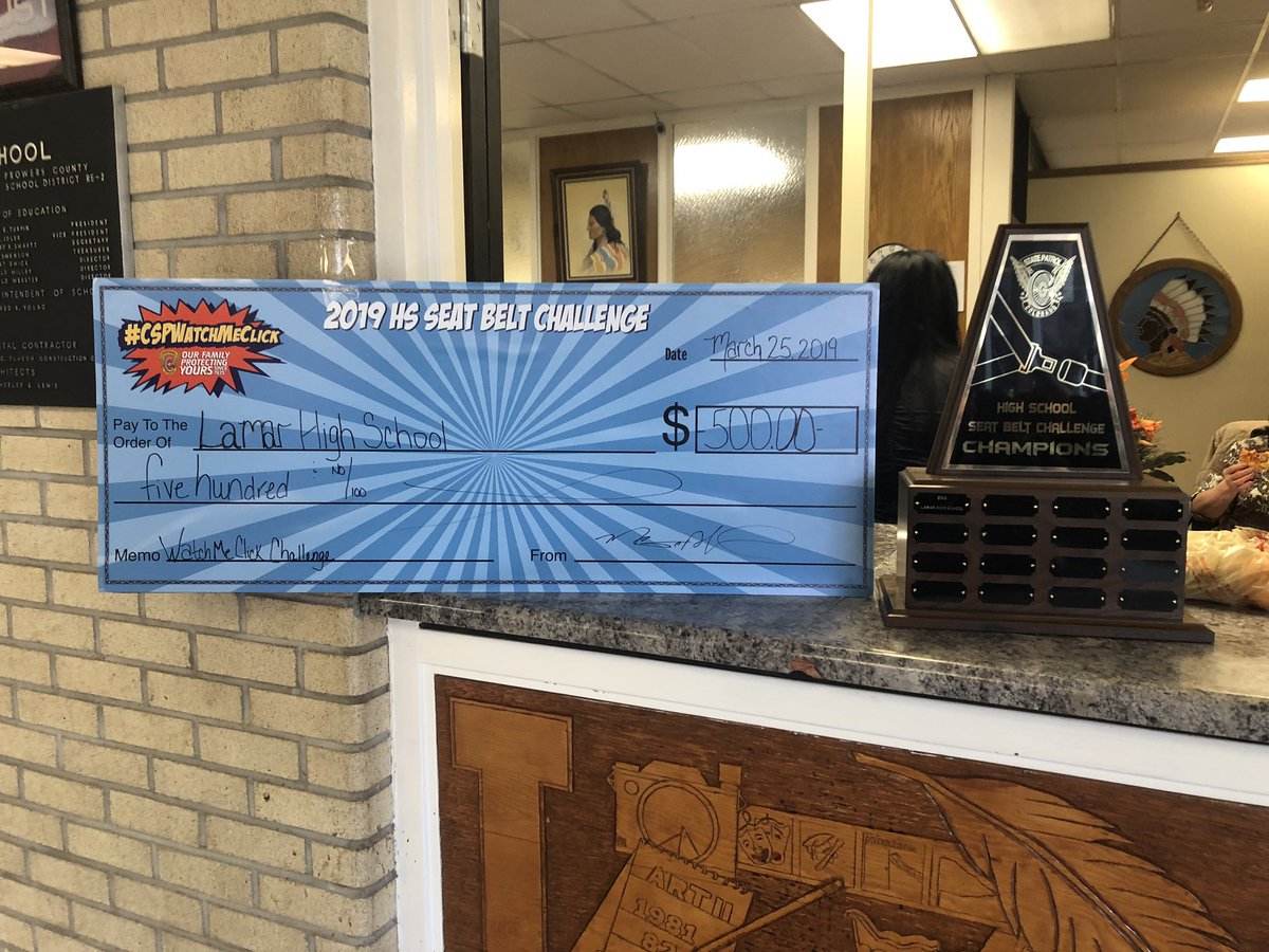 LamarcoDECA's tweet photo. Congratulations LHS! Thank you for all your support and participation. We could not have won this challenge without our community, school staff, and our students. 🧡🖤 #savagesafety #buckleup @CSP_LaJunta 

Hope you all enjoyed your pizza 🍕 https://t.co/EoWV4WYlbz