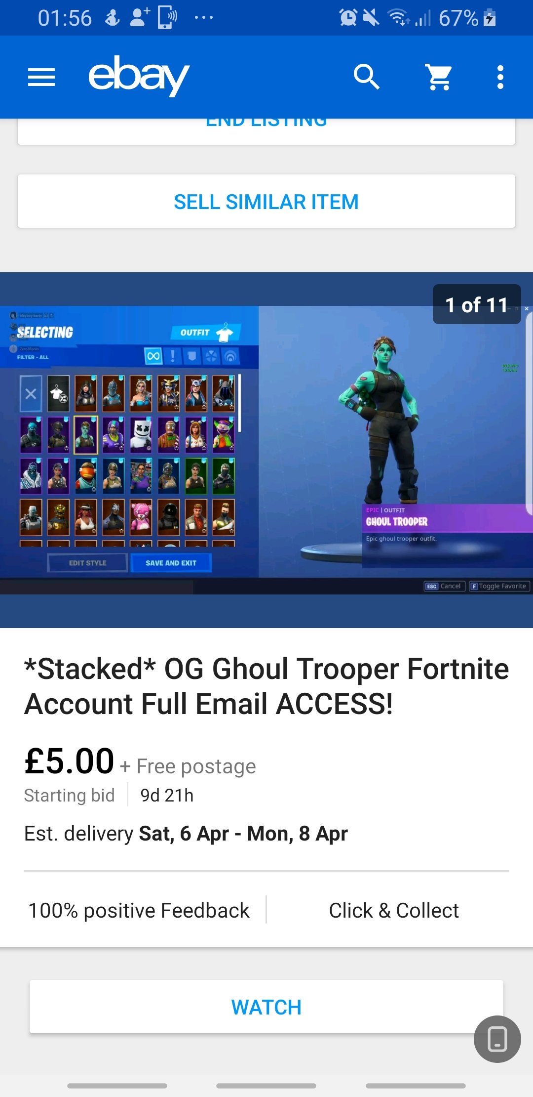 Fortnite accounts for sale ebay sale