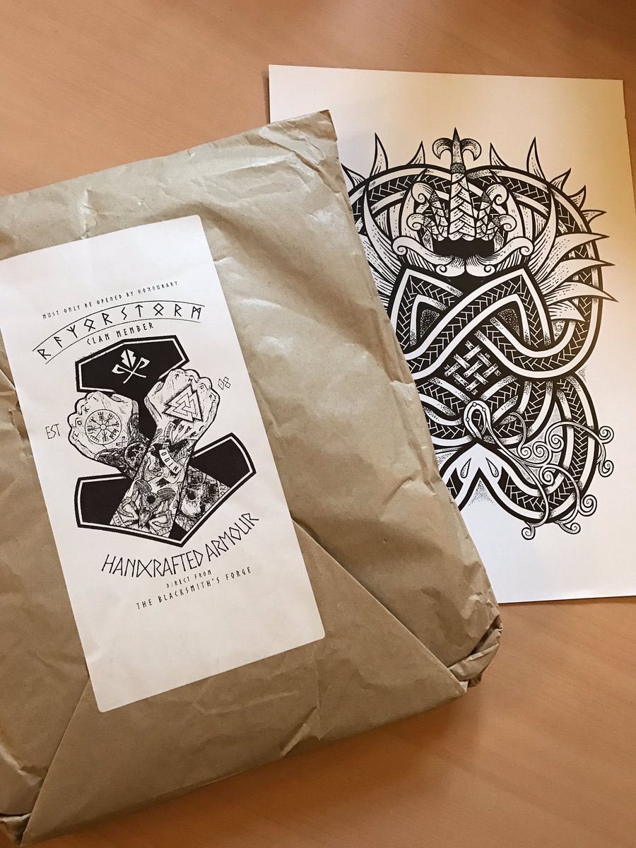BigStrongJacked's tweet photo. Original order couldn’t be fulfilled as placed but the additional artwork was a nice surprise. #razorstorm #stillnodickdrawnonmypackagethough https://t.co/4klWnkYK1v