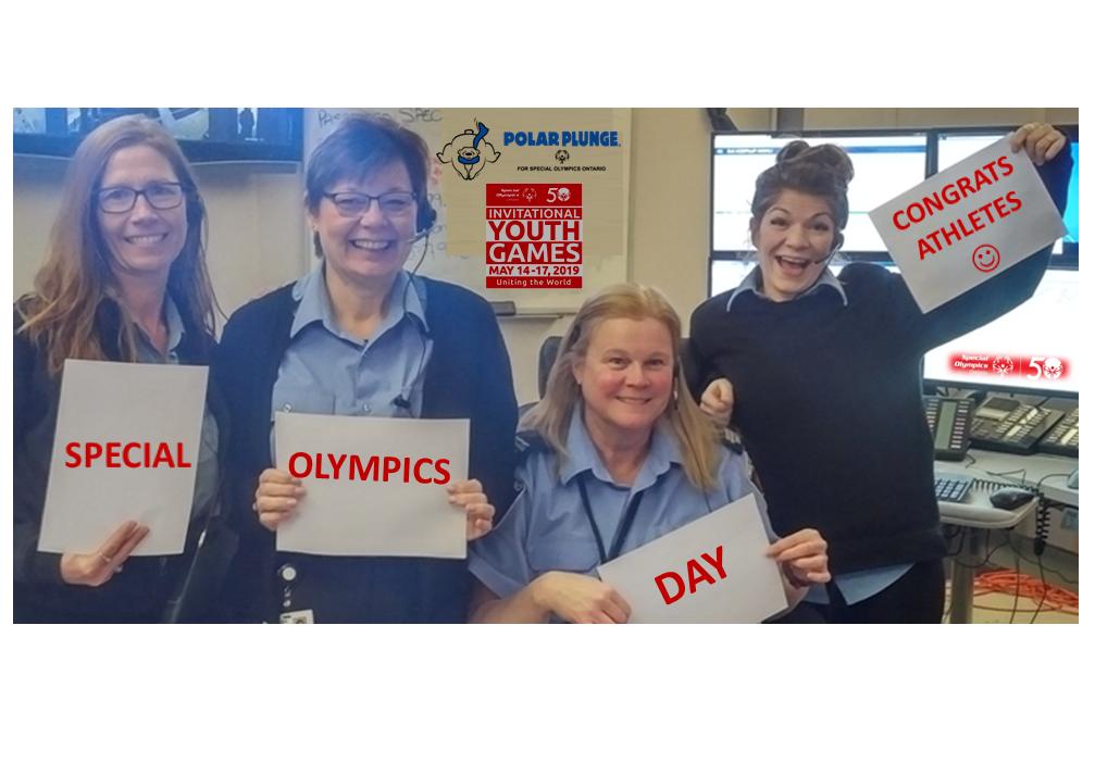 OwenSoundPolice's tweet image. " Congratulations! Happy #SpecialOlympicsDay from the 9-1-1 Communications Centre! We are so proud of your accomplishments! "