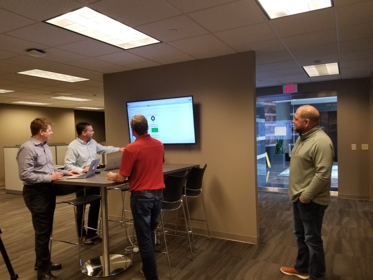 TechBridgeTN's tweet photo. Big thanks to Board Member Dave Smith @d_smitty1 for letting @TechBridgeTN take over his office today! @cityCURRENT is filming our #DreamBig video! Our sponsor @Veristor even supplied some "actors" for us! #powerthegood #bettertogether https://t.co/D8BPsjE2sm