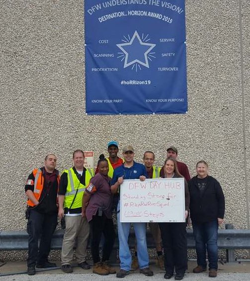 DFW DAY SORT WALKS 603,496 steps for #RileysRedRiverSquad