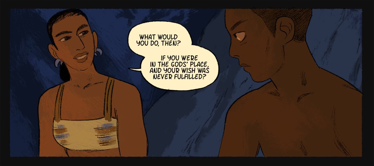 claystorks's tweet photo. 10 000 years ago, the lives of two travelers are intertvined in the ancient Jordan Valley.

Shattered Spear is a 50-page, full color, pay-what-you-want comic about a chance meeting in the Neolithic, available at my https://t.co/yEBx2YX6Uc: https://t.co/33OW6vz4u6 https://t.co/On9TQpyJP4
