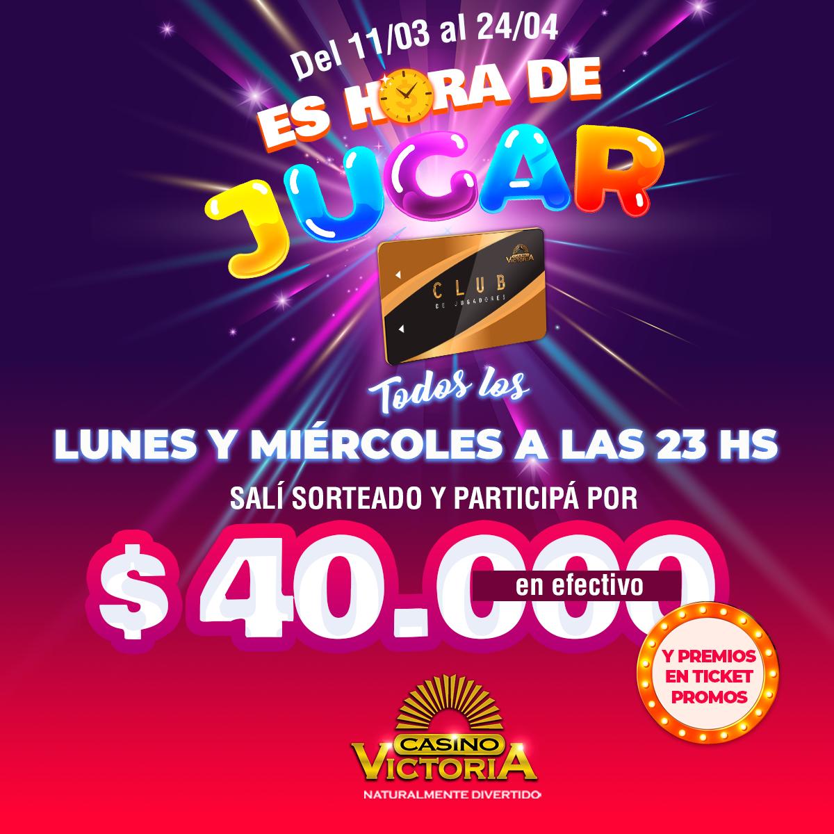 #Hoy ¡A jugar! Premiamos con $40.000 a las 23 hs 
¡Los esperamos!