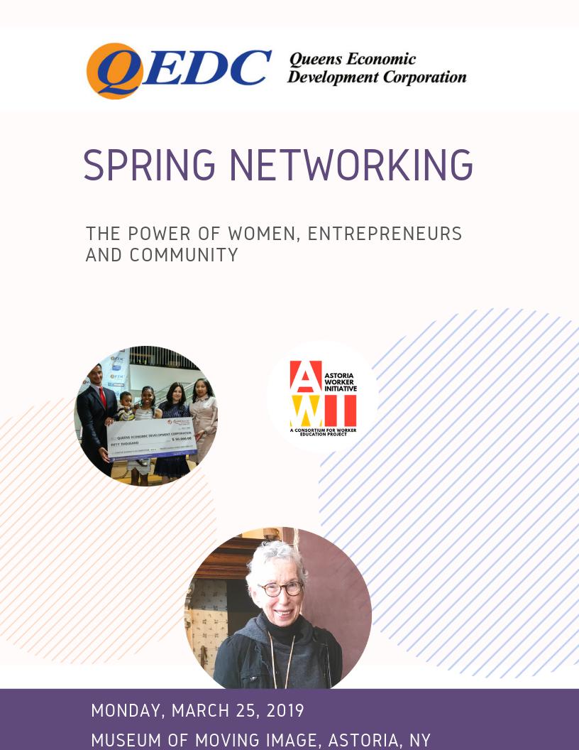 QueensEDC's tweet photo. Our #QueensEDC Spring Networking event is tonight. Join us in Astoria @MovingImageNYC, starting at 6 pm. There will be plenty to celebrate - the Power of Women, Entrepreneurs and Community 🤝 https://t.co/6O6brBZ28G