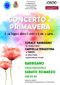CTergestina's tweet photo. Sabato 30/03 h 20:30 ospiti della Corale Barbisano al "Concerto di Primavera" nella Chiesa Santa Caterina, piazzale Stefanelli Barbisano (TV).
La @CTergestina eseguirà il Dies Irae di Antonio Caldara, organo Manuel Tomadin, direttore @marcopodda
#polifonia
https://t.co/KlkjVJ7pVF https://t.co/ESbB10TKd4