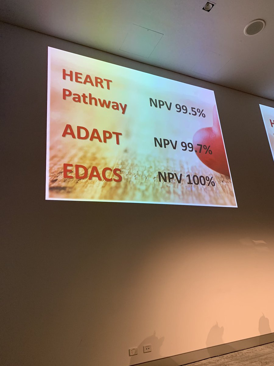 LWestafer's tweet photo. HEART, ADAPT, and EDACS all have great NPV with reg or hsTn (heart/edacs)
EDACS/ADAPT a tad more complicated to compute but identify more low risk patients https://t.co/gUEkdeTze1
@barbrabackus #smacc #EMupdates https://t.co/TwCf9mvkPf