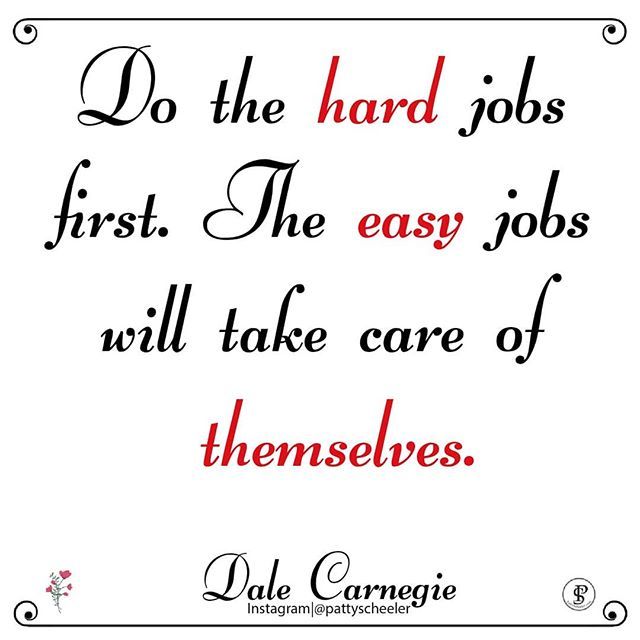 PattyScheeler's tweet photo. Do the hardest thing first!
-
We all have a tendency to procrastinate if we got something that's really difficult to do. -
But if we do that thing first... The rest of it comes very easy. -
Go ahead give it a try!
-
-----------------------------
🔥 Fo… https://t.co/vPV0UOkb2O https://t.co/l66vCADtZC