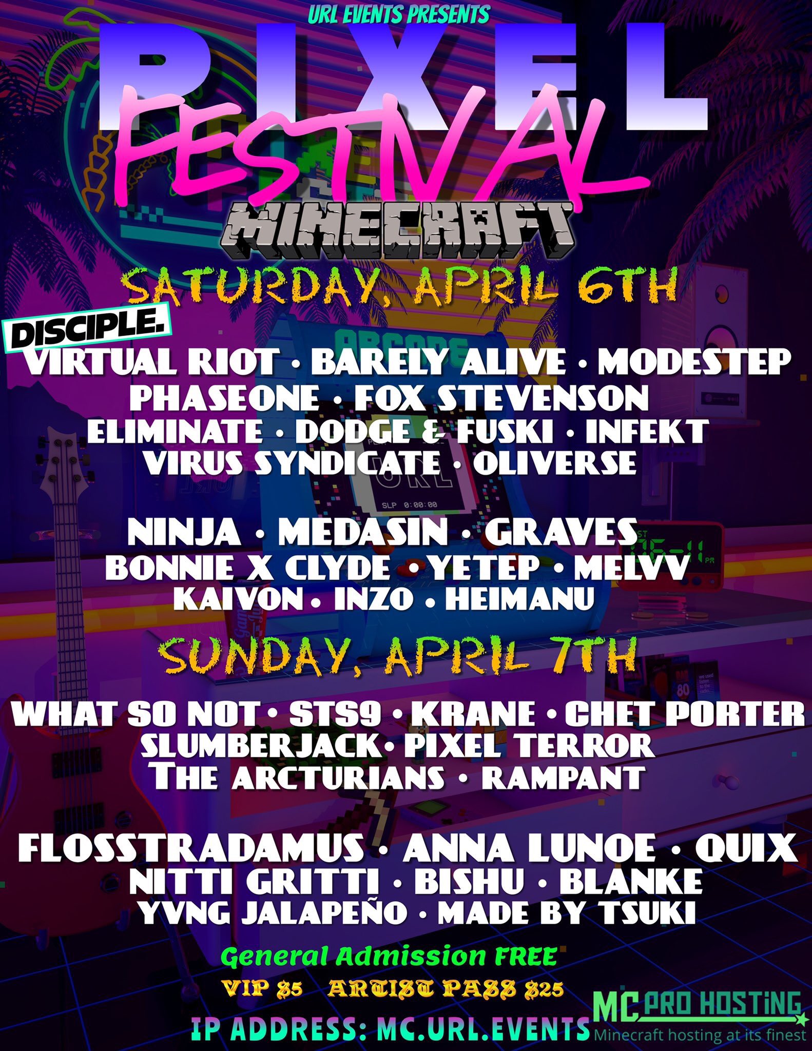 Mnn マインクラフトの世界で音楽フェス開催 Marshmelloがフォートナイトの世界で開いたバーチャルコンサートが話題となりましたが 4月6 7日にマインクラフト内で Pixel Festival が開催され Virtual Riot Barely Alive Modestep Ninja Medasin