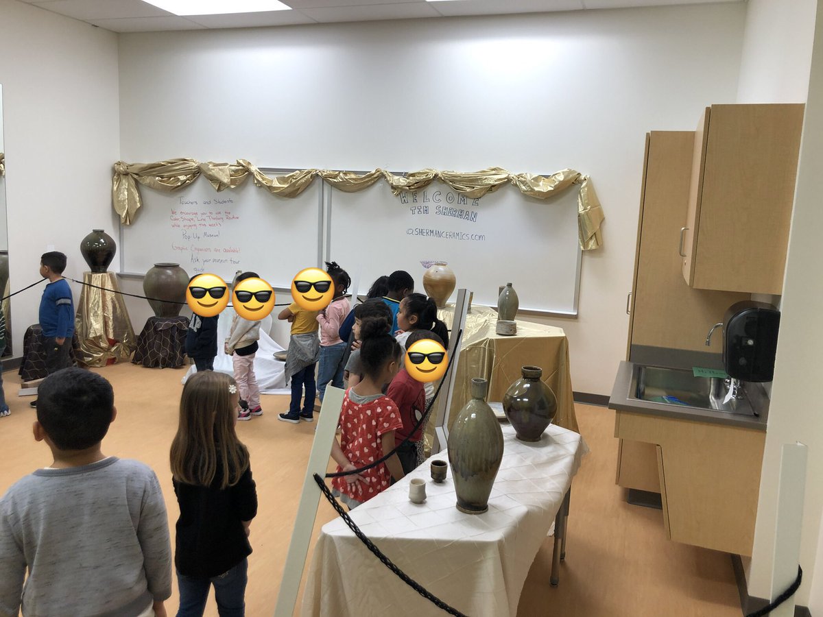 Last week we hosted a pop up museum with pottery from local artist Tim Sherman! The students were blown away by the art and work that goes into creating #functionalpottery Thank you again #ShermanCeramics ! @MdPublicSchools @FrederickCounty @FCPSMaryland #BRESsteam