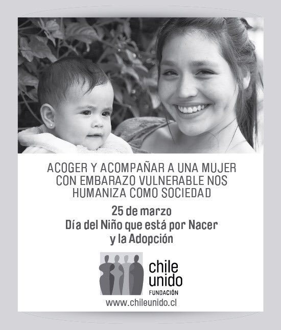 FundaChileUnido's tweet image. DÍA DEL NIÑO Q ESTÁ X NACER Y ADOPCIÓN queremos alzar la voz x fortalecer los Programas de Acompañamiento para la mujer embarazada en vulnerabilidad 

#ChileAcompaña
▫️Humanicemos la sociedad
▫️La mujer NO se sentirá sola
▫️Permite cuidar la vida
@PorLas2Vidas 
@NoalabortoChile