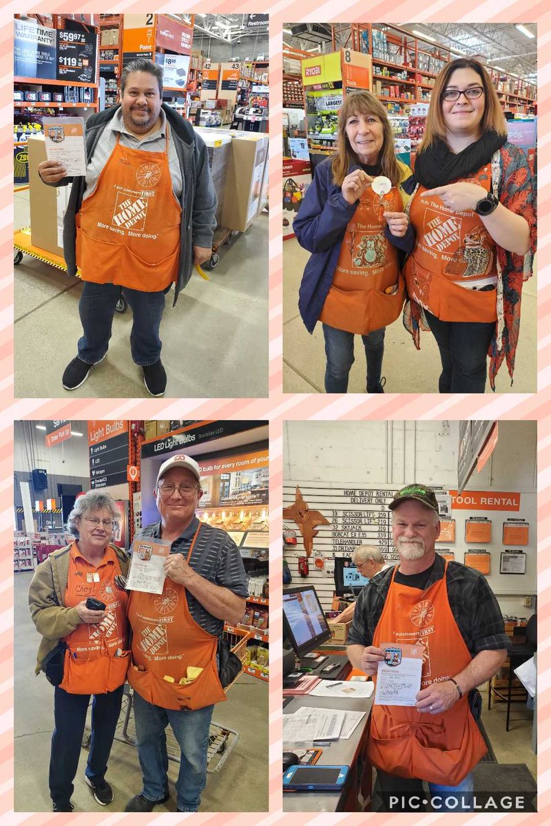 Raelyn_THD's tweet photo. Some more recognition for some of our great associates! Thank you for living our values! #MWSUCCESS #D2452019SUCCESS #MWMARCH2019 @Thd2709Taylor https://t.co/nrfsm1SUdG