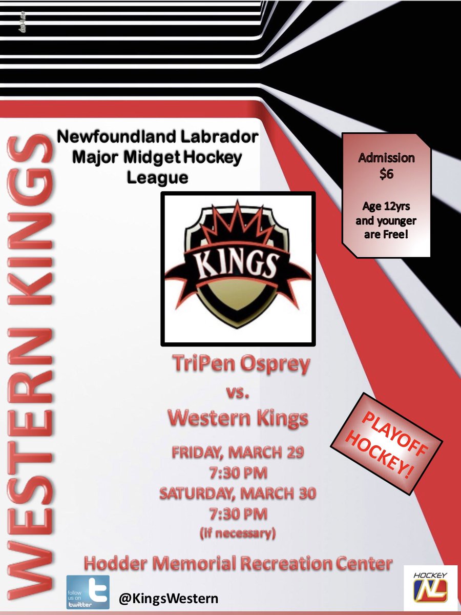 KingsWestern's tweet image. This weekends schedule!