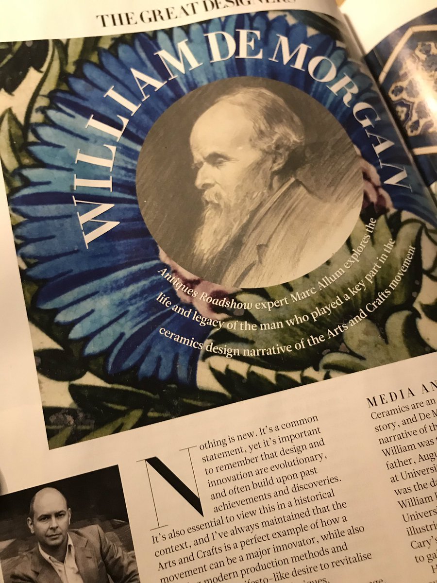 Marc_Allum's tweet image. The May edition of @PeriodLivingMag is out. My ‘Great Designers’ this month features William De Morgan.  Plenty more great articles too.