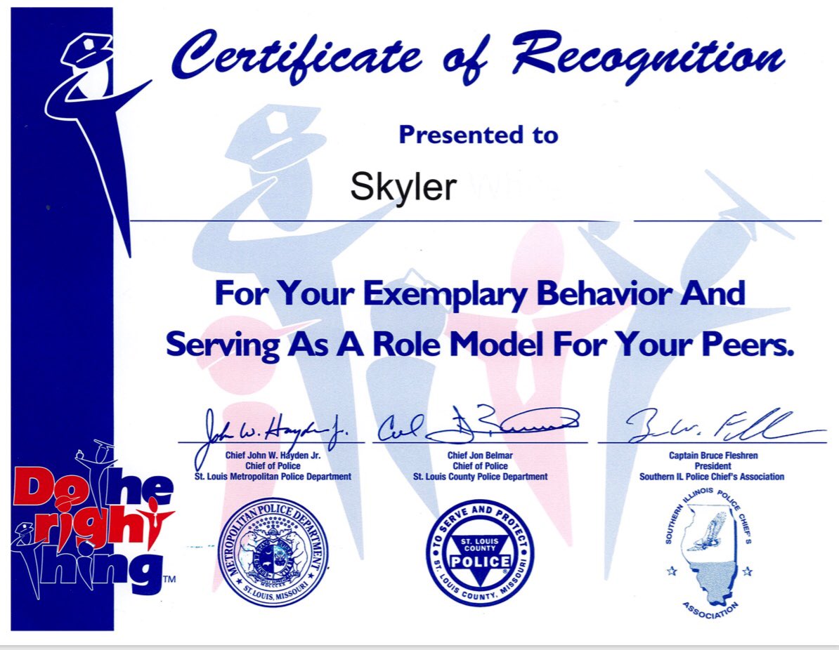 mrstimac's tweet photo. Congrats to Skyler for being nominated for the “Do the Right Thing” Award @13easd #13Succeeds https://t.co/7lKtWEe2Us
