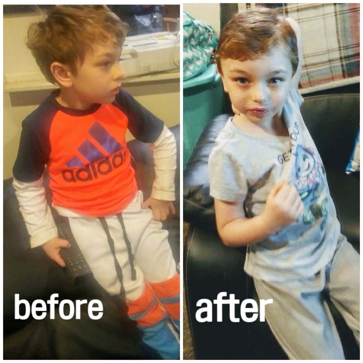 mblain711's tweet photo. FINALLY got tine to cut Mommy's little man's hair! Soo handsome💓😘 https://t.co/xGKVbWtXp8