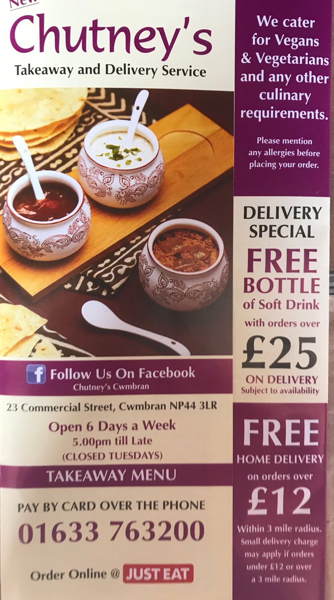 Dor2dorN's tweet photo. Dor2Dor #PortHour have been promoting a new business in Cwmbran, Cutneyโs Indian takeaway, through high quality distributions
.
.
#indiantakeaways #takeaway #cwmbran #leaflets #distribution #dor2dor #letterboxclever https://t.co/XCjhaTDOuT