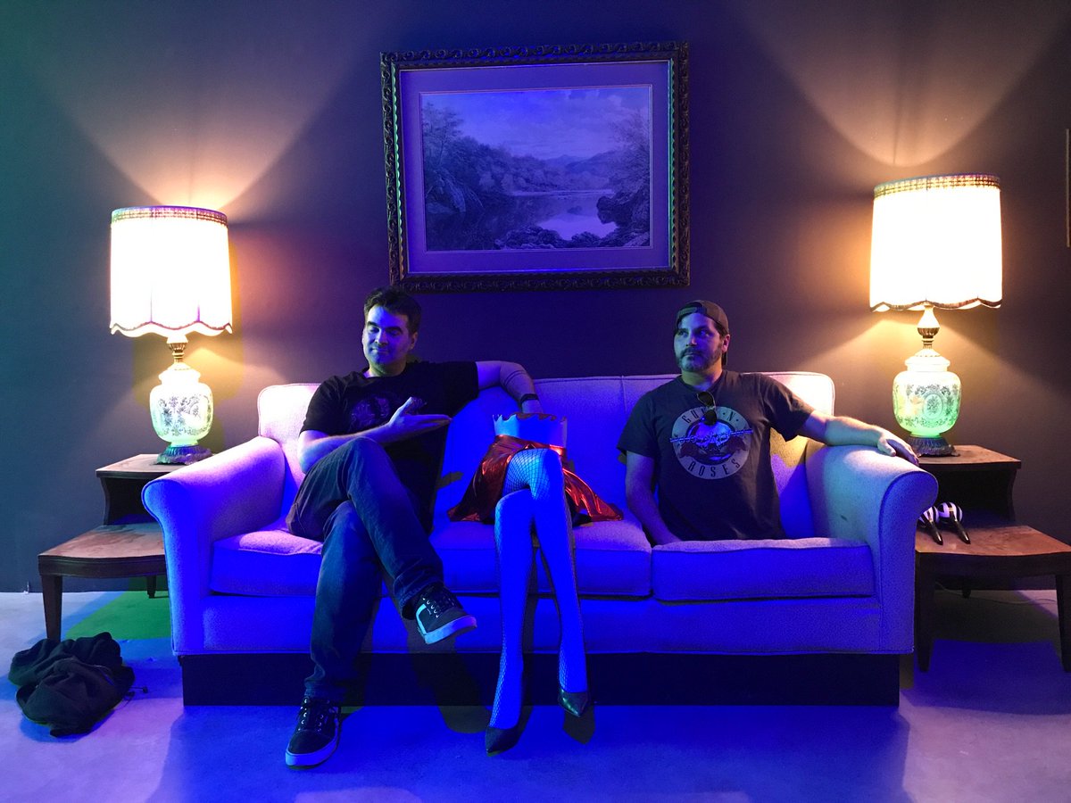 Adam_Fn_Green's tweet photo. LA- Be sure and check out the I LIKE SCARY MOVIES interactive art exhibit when it opens on April 4th! Thank you @Ilikescarymovie for inviting @TheJoeLynch and I to check it out today! @UncleCreepy #ILSM https://t.co/SR86Due5P4