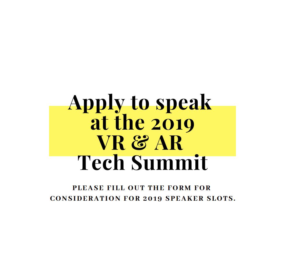 vrtechsummit's tweet image. ⚠️Currently accepting applications for our #VRTechSummit Speaker Program
If you interested in speaking at our upcoming VR Tech Summit,  please fill out this form for consideration --&amp;gt;hubs.ly/H0h8mBZ0 #inclusion #diversity