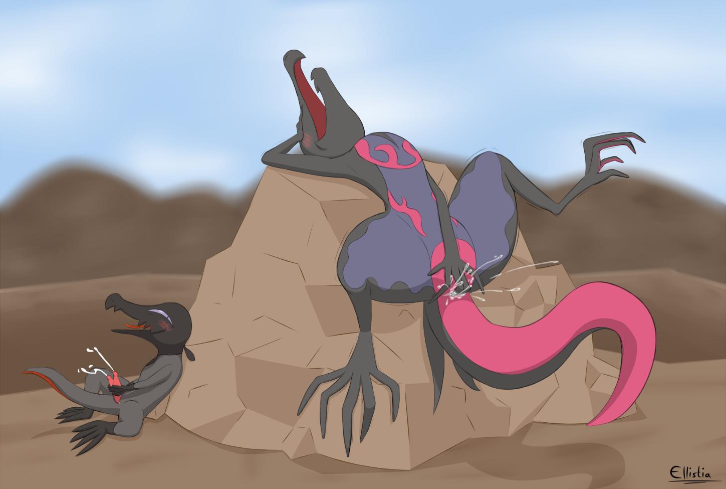 “Some old horny lizard art 💦
That Salazzle sure don't need...
