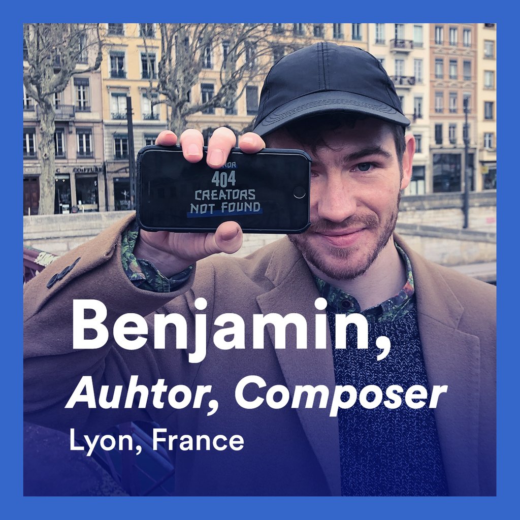 CreatorsNot's tweet image. Meet the real faces of creators supporting the #CopyrightDirective - what you value most on the Internet is the creators ‘works – not the platforms. #NoCreatorsNoContent 
#Yes2Copyright 
@Creatorsnot A story in 404 episodes.