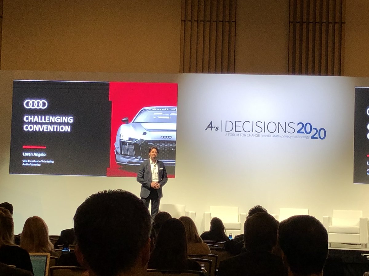Blockchain4You's tweet photo. Audi CMO addresses innovation and challenging convention means for #Audi. #automotive #turnaround #luxury https://t.co/mfeUAJBLRt