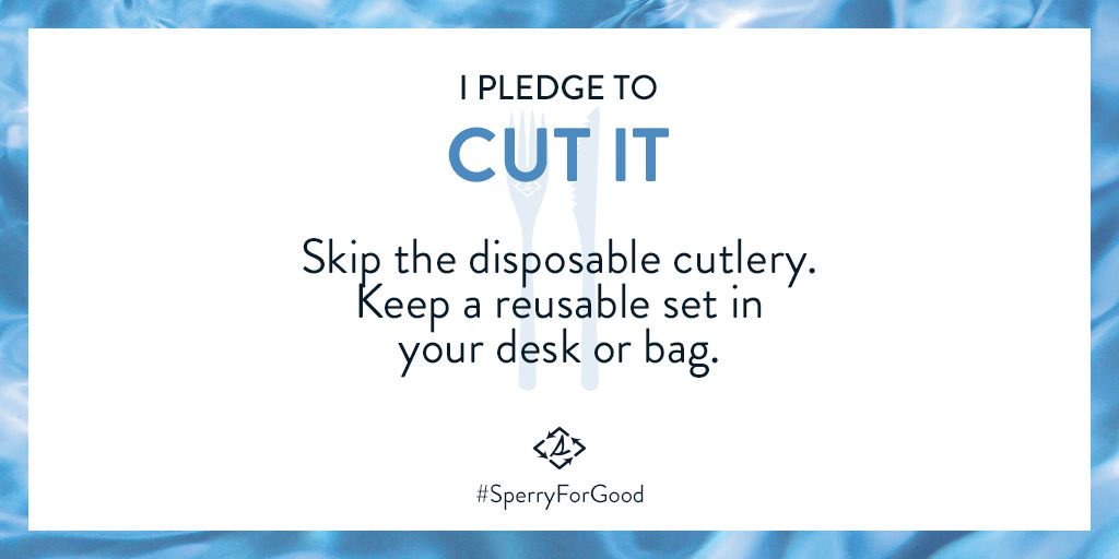 sperry's tweet image. Join @sperry in reducing single-use plastic. ♻️ Retweet and inspire others to do the same. #SperryForGood