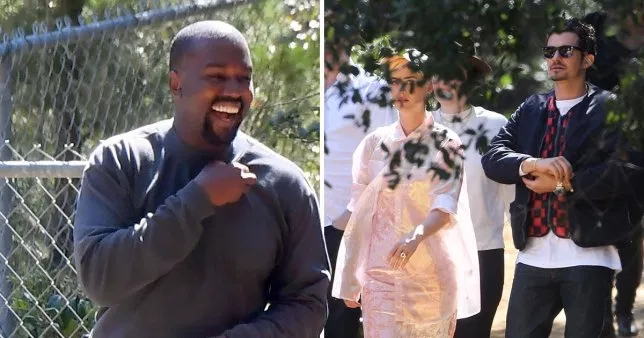 MusicNowNews_'s tweet photo. #KatyPerry and #OrlandoBloom attend #KanyeWest's Sunday Service

They were pictured attending the rapper's weekly outdoor concert and church service in Calabasas on Sunday, with Katy wearing a pink dress, shirt and cap and Orlando in a more casual ensemble of jeans and jacket. https://t.co/c9C1pjY301