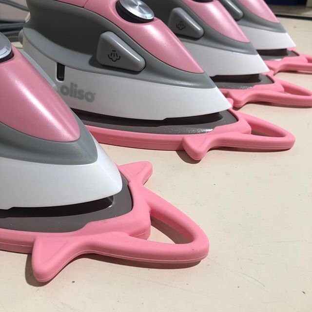 A sneak peek at the pinks (see last week’s photo for peek at yellows), arriving late April for preorders! #createwitholiso #quilting #sewing #crafting