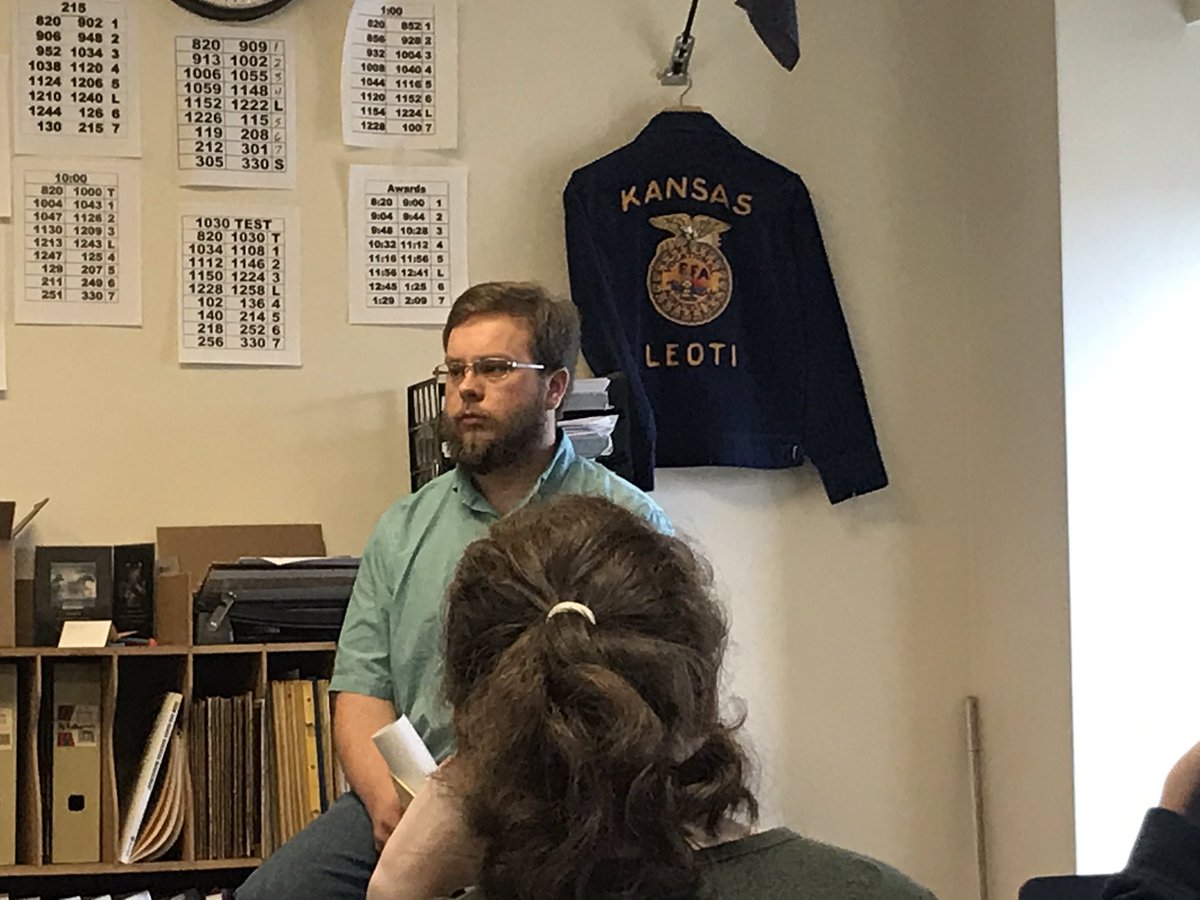 ulmerjon's tweet photo. Visiting Matthew Schick at Wichita County High School. He's doing a great job! Thanks Dr. Mark Fairchild! As you can see, contrary to popular belief, Mr Schick can can get mad! #madschick https://t.co/OBWU7DkNGo