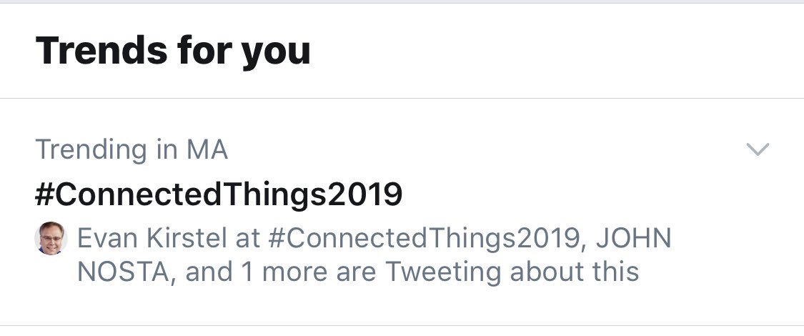 IrmaRaste's tweet photo. @Mitefcmb @JDPower @CanCGBoston @freewavetech @NutterLaw @very_possible 🥁 #ConnectedThings2019 is trending on #Twitter in #Massachusetts! Thanks @evankirstel 🚀
#InternetOfThings #IoT
@mthirman @Mitefcmb https://t.co/aVpYrxh2RQ