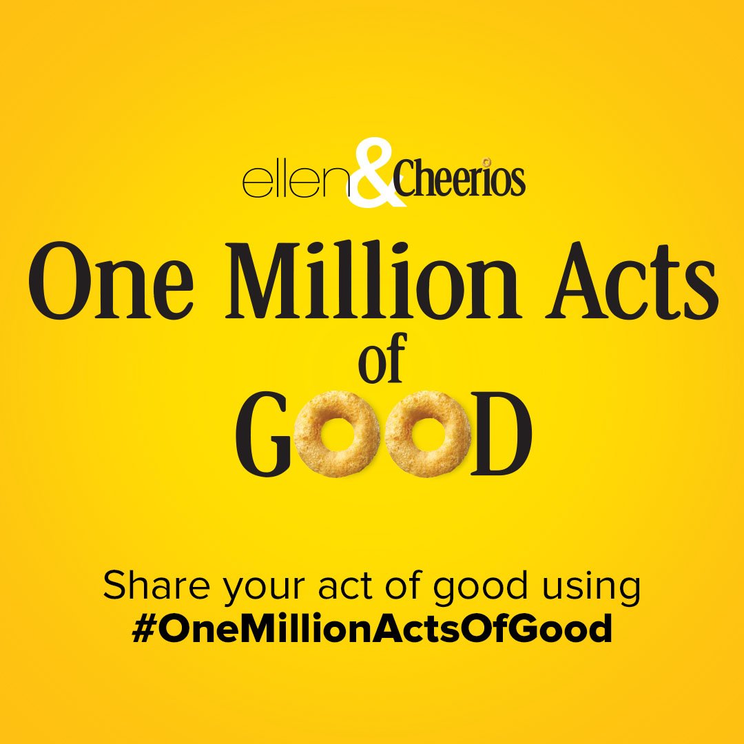 ChartwellsWSC's tweet photo. @waynestcollege and Chartwells has been inspired by @TheEllenShow &amp; @cheerios' mission of #OneMillionActsofGood. Join us this Thursday and Friday in the Student Center Atrium from 12-2pm to help us put together snack boxes to be donated to those in need! #WayneDoesGood https://t.co/44gW5NcMC1