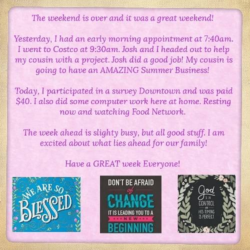 familymgrkendra's tweet image. #weekendover, #changesahead, #restandrelax, #helpingothers, #happytimes