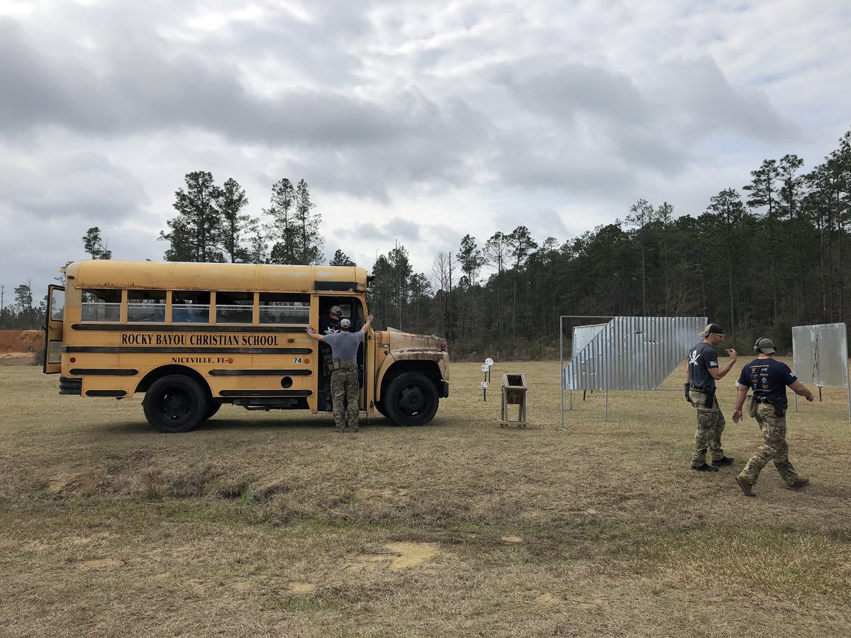 MavFitzpatrick's tweet photo. Want to see me shoot out of a bus? This was the first match I shot with my @WaltherFirearms Q5 match pistol. I had a blast! Check out the video: https://t.co/DuNJu8xgm5 #pistol #rifle #shooting #range #shootingrange #Walther #girlswhoshoot https://t.co/30gkQYSAJL