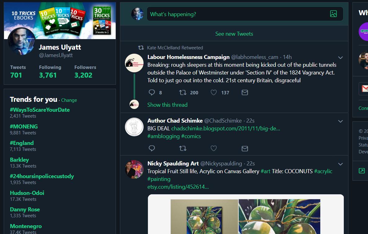 Oh yeah!  Been waiting for a night mode for a while now.  Coming back after a break and BAM, here it is!  #NightMode #Nice #Darkness #LikeIt #Magic