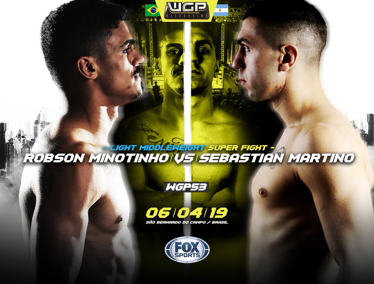 ¡Debutamos en Twitter y les traemos una súper pelea!

El próximo 6 de abril en el #WGP53 el brasileño Robson Minotinho se enfrentará con el argentino Sebastián "Tata" Martino 🔥🔥🔥

👊 Siguenos en Twitter y enterate de todas nuestras novedades👊