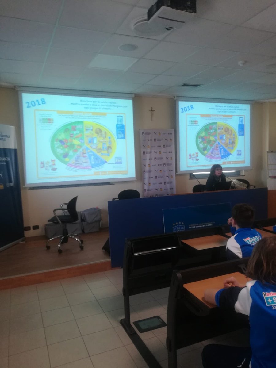 SINU_Italia's tweet photo. Il #progetto SINU @FIGC @sgsfigc  continua: secondo #appuntamento al Centro Federale di Verano Brianza (MB), si parla di #educazionealimentare con la Prof. Erba @LaStatale, la Dott.ssa @ErikaMeroni e Carola Battistini! https://t.co/CuJ9IyytS5