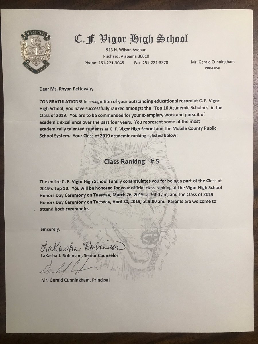 I’m having a proud parent moment!! Congratulations to my daughter on her Class of 2019 ranking!! #5❤️ #FutureJSUGamecock