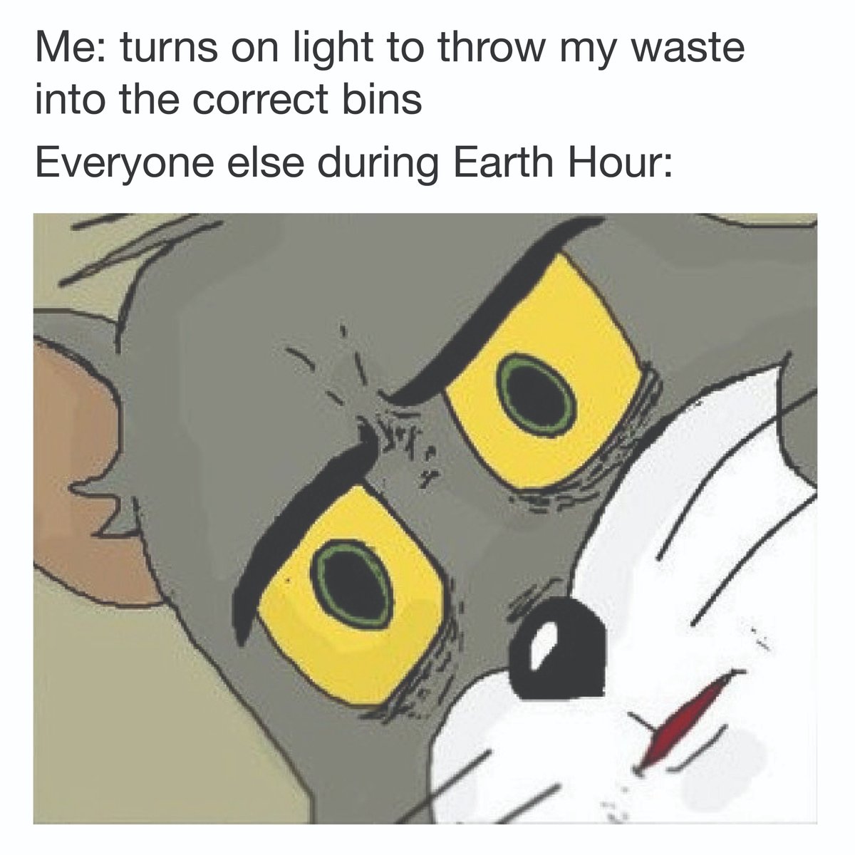 uwcampuscompost's tweet photo. EARTH HOUR IS HAPPENING TOMORROW! There will be TONS of awesome prizes and activities! And of course, we'll be turning off the lights for one hour to reduce energy use and promote sustainable practices!💡♻️
#MemeMonday https://t.co/Ct8GCdvu5p