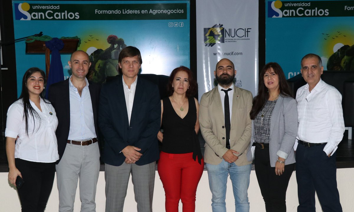 UniSanCarlospy's tweet photo. El Mag. @brunetti_juan dio apertura al evento de Presentación del #ProyectoNUCIF impulsado por la @unibait (Italia), llevado a cabo hoy en la #USCPy. Conoce más acerca del proyecto ingresando al enlace: https://t.co/wWvkBzs0HN https://t.co/3XTyUgXdtm
