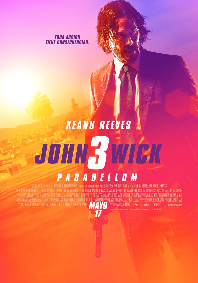 Ya está aquí el NUEVO póster de #JohnWick3
¿Estás listo para esta película?